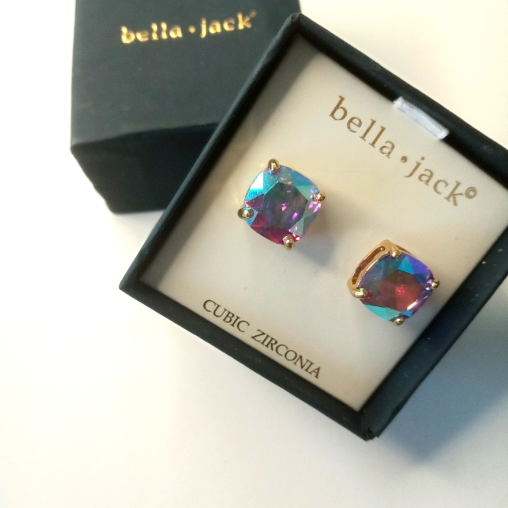 Bella Jack Cubic Zirconia Stud Earrings
